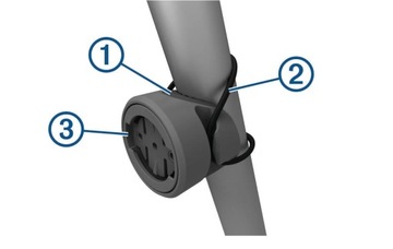 Uchwyt do GARMIN VARIA RTL515 | Mocowanie do szyn