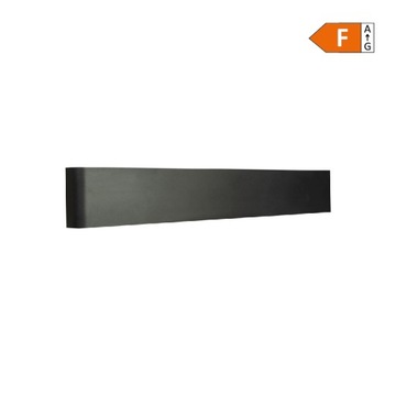 Kinkiet łazienkowy LED, IP44, 24 W, 60 cm, czarny