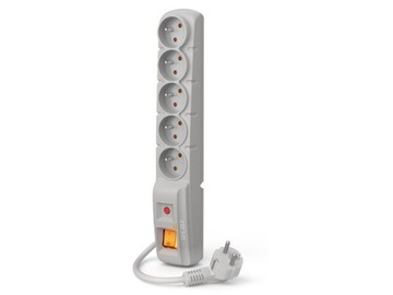 LISTWA ZASILAJĄCA PRZEPIĘCIOWA 5 GNIAZD 1.5m 230V