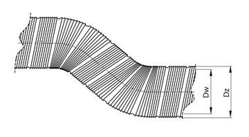Гибкая труба SPIRO ALUFLEX ATEST 125 мм/3 м