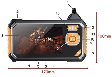 ИНСПЕКЦИОННАЯ КАМЕРА ЭНДОСКОП 3M LCD HD 4,3