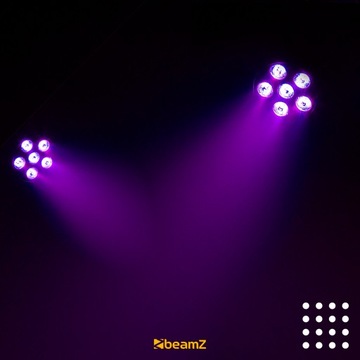 Reflektor Ultrafiolet SlimPar30 6x 2W IRC