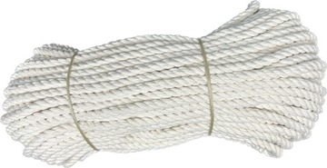 Lina bawełniana kręcona żeglarska sznur 8mm 50m