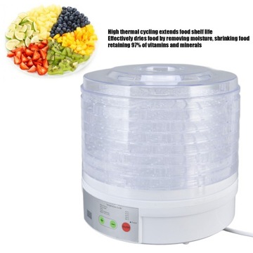 Пищевой дегидратор, 350 Вт, без BPA, съемный 8