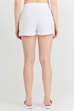 GUESS - Białe szorty damskie z kolorowym logo r L