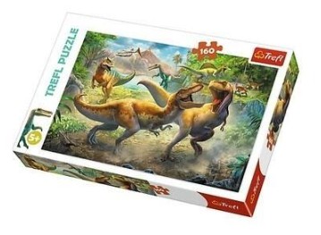 Puzzle 160 Dinozaury Walczace Tyranozaury TREFL