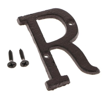 Черный железный знак деревенский декор букв