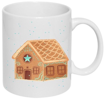KUBEK PREZENT ŚWIĘTA ZIMA PIERNIKOWY KUBEK