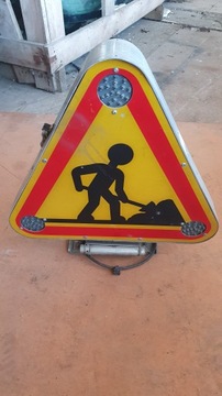 Светодиодный знак дорожных работ 12 В 24 В складной