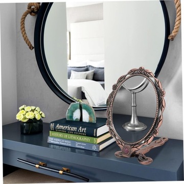 3 antyczne lusterko ręczne stare mosiężne lustro komoda dla dzieci