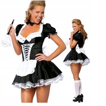 SEXY KOSTIUM PRZEBRANIE STRÓJ POKOJÓWKA XL