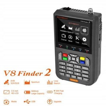 Miernik sygnału satelitarnego V8 Finder2 S/S2/S2X