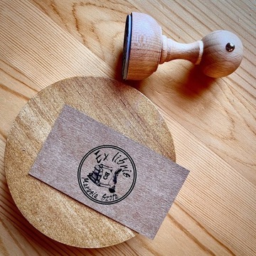 традиционная круглая печать на деревянном колышке, подарок