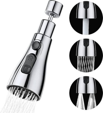 PERLATOR AERATOR PRZEDŁUŻKA DO BATERII 3 FUNKCJE