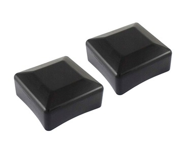 KAPTUREK KWADRATOWY 40X40 MM CZARNY 2SZT
