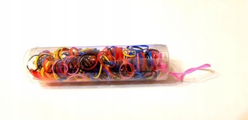 СИЛИКОНОВЫЕ резинки для волос, прозрачные, прочные, плетеные, 250 шт.