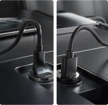 БЫСТРОЕ МОЩНОЕ автомобильное зарядное устройство USB USB-C TYPE-C QC 3.0 PD 30 Вт