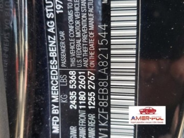 Mercedes Klasa E W213 2020 Mercedes-Benz Klasa E 2020 MERCEDES-BENZ E 350 4MATIC 2.0 Benzyna 255KM, zdjęcie 10