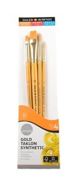 DALER ROWNEY Zestaw 11 pędzli do farb akrylowych TAKLON