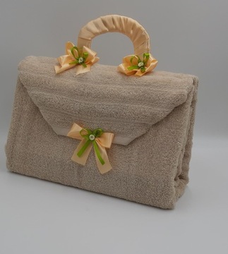 Torebka z ręcznika GRENO roz.70x130 + haft