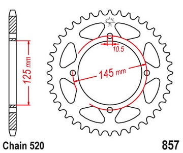 Цепь + Yamaha XV 125 Virago Ring Gears !!!