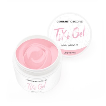 Żel budujący z pamięcią cieczy róż UV LED Lollipop Pink 5ml Cosmetics Zone