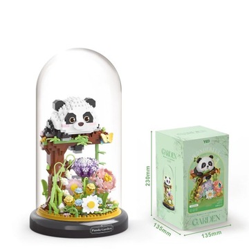 Śliczne klocki Panda Blocks Dekoracyjne preze