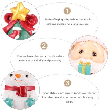 Миниатюрные новогодние фигурки Маленькие украшения