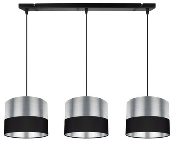 LAMPA WISZĄCA SUFITOWA ABAŻUR CHROM LED