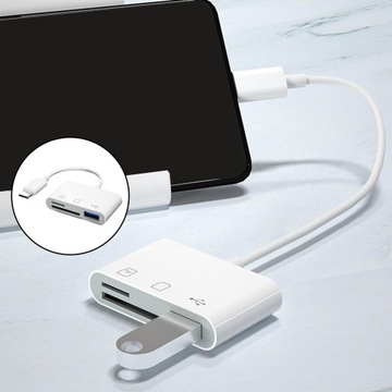 Адаптер концентратора для чтения карт SD TF типа C,