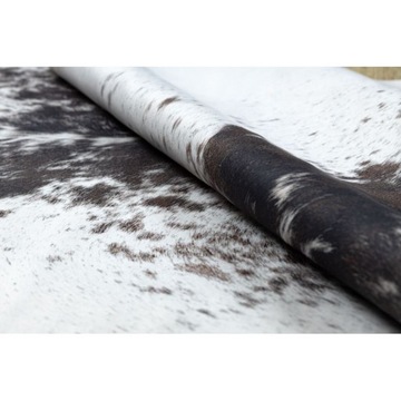 Ковер Искусственная кожа Корова черно-белый 180х220 см