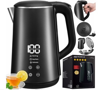 Czajnik elektryczny Lehmann Aqua Black 10 1500 W czarny