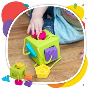 Игрушечный сортировщик кубиков жира для мозга