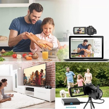 Kamera Cyfrowa Aparat Fotograficzny Wideo 4K 36 MP Vlogging 16 X Nowa 2025