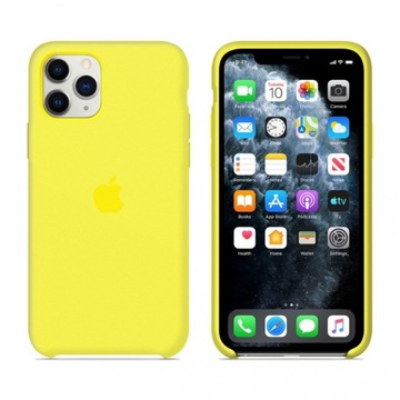 Etui Apple Silicone Case iPhone 11 Pro Max Żółty