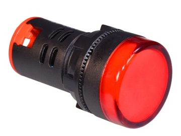 LAMPKA KONTROLKA STEROWNICZA LED 230V 22MM czerwon
