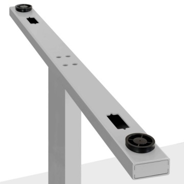 КОНФ ТАБЛИЦА ФОРМА Т |200 x 100 см | СЕРЫЙ | ОВАЛ