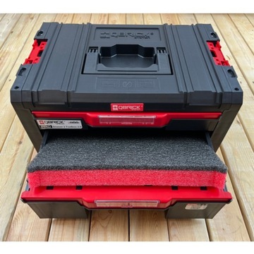 Вставка из пенопласта ГРАФИТ-КРАСНЫЙ для Qbrick Pro Drawer 2 Toolbox 2.0