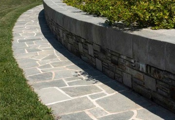 Kamień Szary Naturalny na Chodnik Podjazd Ścieżkę Polygonal Kavalas 3-5cm