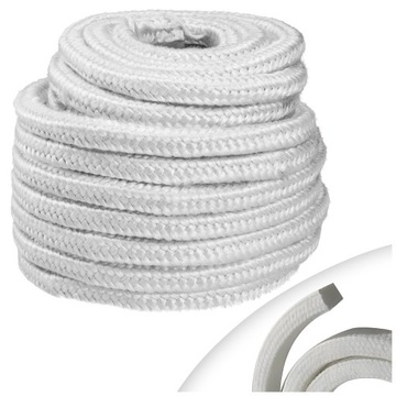 Герметик для духовки ВЕРЕВКА ТЕРМОСТОЙКАЯ 8ммх8мм 1М