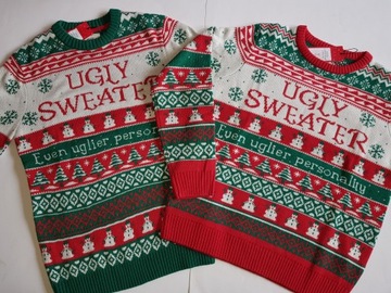 SWETER damski ŚWIĄTECZNY UGLY SWEATER XL ,reserved