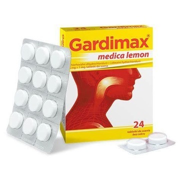Gardimax Medica Lemon, 24 tabl.