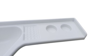 РАКОВИНА БЕЛАЯ УГЛОВАЯ С ПОЛКОЙ СПРАВА