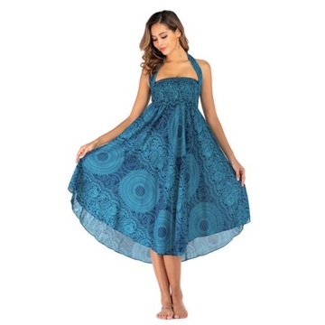 Эйри длинная макси -юбка для женских кубиков бохо