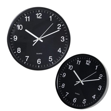Zegar ścienny na ścianę BLACK 30 cm czarny
