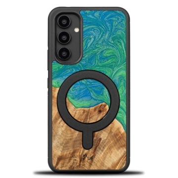 Pouzdro Bewood Unikátní pro Samsung Galaxy A54 5G Neony Tokyo s MagSafe