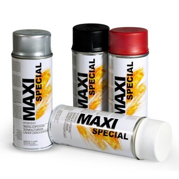 MAXI SPRAY ТЕРМОСТОЙКАЯ КРАСКА ДЛЯ ГРИЛЯ С ГЛУШЕНИЕМ ВЫХЛОПА 800 ЧЕРНАЯ