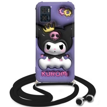 ETUI CROSSBODY do MOTOROLA E22 Iluzja Trójwymiaru Zwierzątka Wzory
