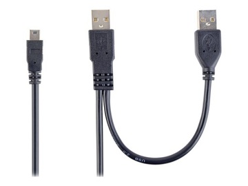 GEMBIRD CCP-USB22-AM5P-3 Gembird kabel USB Y 2.0 do dysków zew. AMX2-AM5P