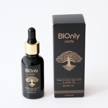 BIOnly Olejek do brody Golden Oud & Agar Wood 30ml naturalna receptura